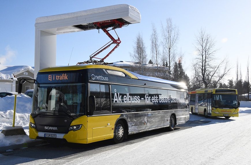 ABB laddar fler elbussar i Östersund 
